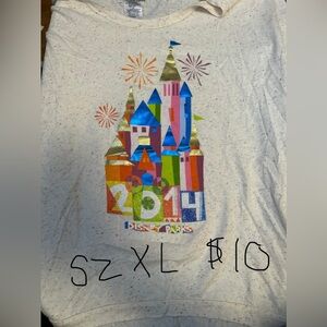 Disney Colorful Castle Tee - Cream